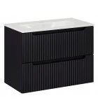 Cabinet with sink NOVA 2S, black, 80 cm order